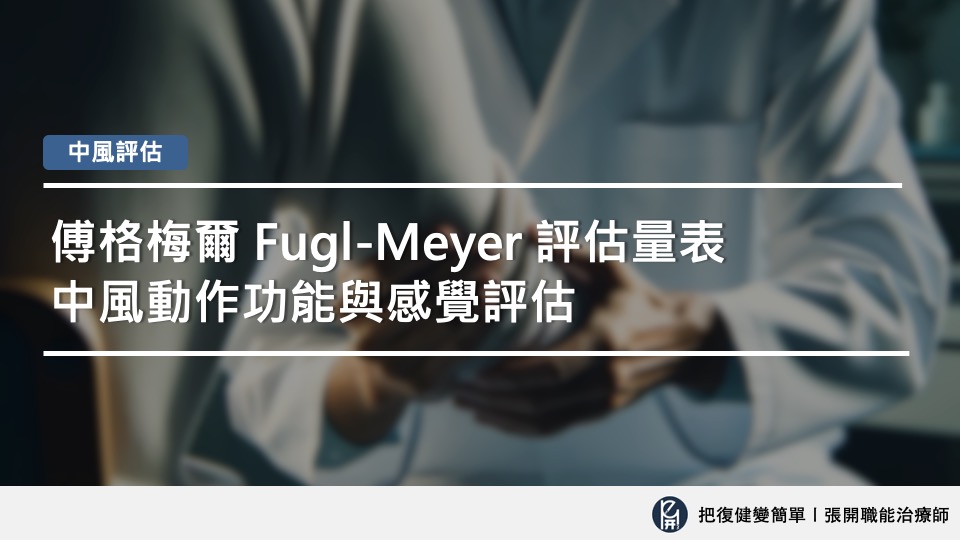 傅格梅爾 Fugl-Meyer assessment