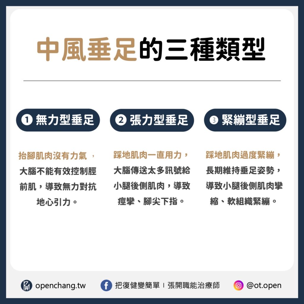 中風垂足板(AFO)挑選全攻略〡哪種垂足板最適合你? 3 中風垂足的三種類型
