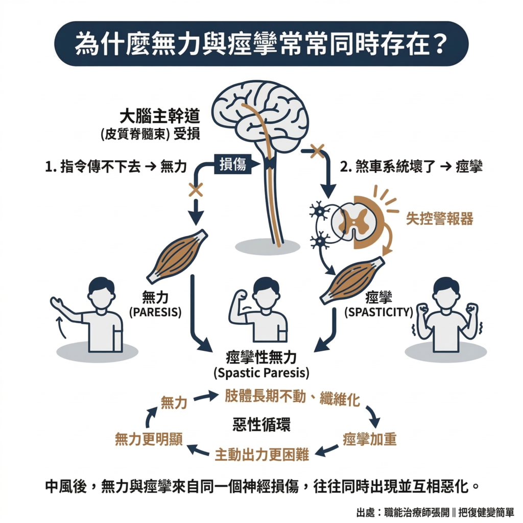 【中風復健】「我張力很大」怎麼辦?〡痙攣、攣縮、無力、協調不好的差異與對策一次看懂 8 Https:::openchang.tw:stroke Rehab Spasticity Vs Weakness Vs Contracture:12