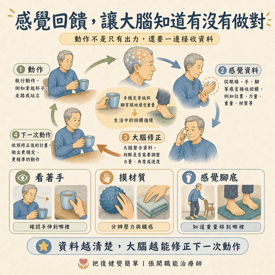 【中風復健】中風復健黃金期過了怎麼辦?〡10 個打破復健卡關的方法 7 感覺回饋幫助大腦修正手部力道與腳步位置