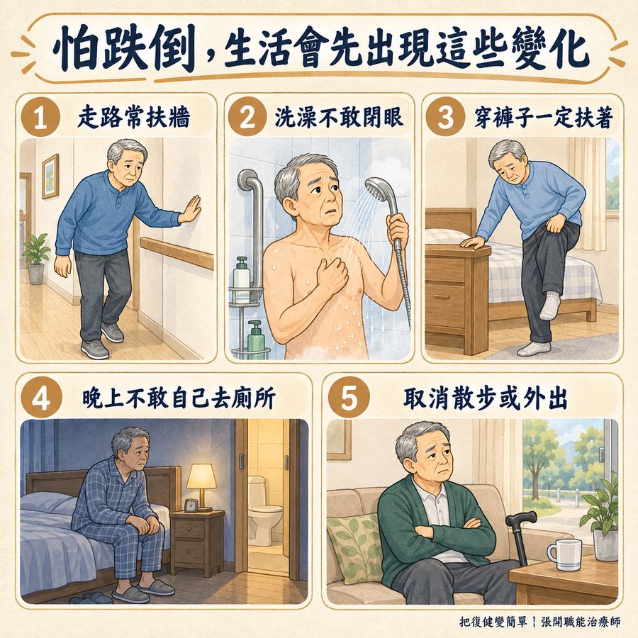 【中風復健】中風後為什麼會退步?〡影響生活能力的 4 個因素 5 中風患者開始怕跌倒時常見的五種生活變化