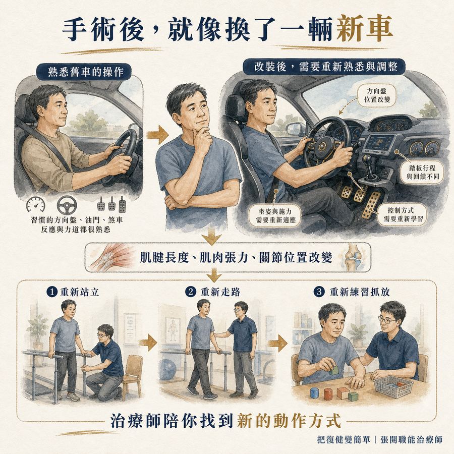 【中風復健】中風後手握拳打不開怎麼辦?〡痙攣手術的適用情況、治療目標與術後復健 9 中風痙攣手術後需要重新練習站立、走路與抓放動作