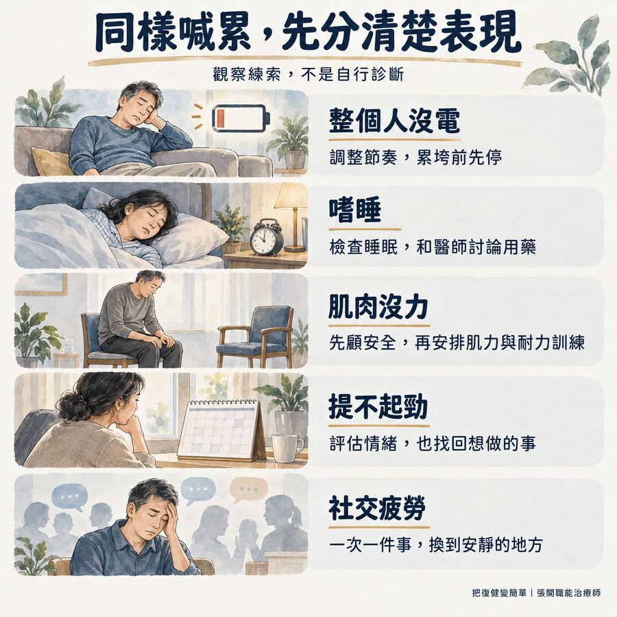 【中風症狀】中風後疲勞怎麼辦?〡復健與休息,都要留一點餘裕 4 整個人沒電、嗜睡、肌肉沒力、提不起勁與社交疲勞的五種表現及應對方向